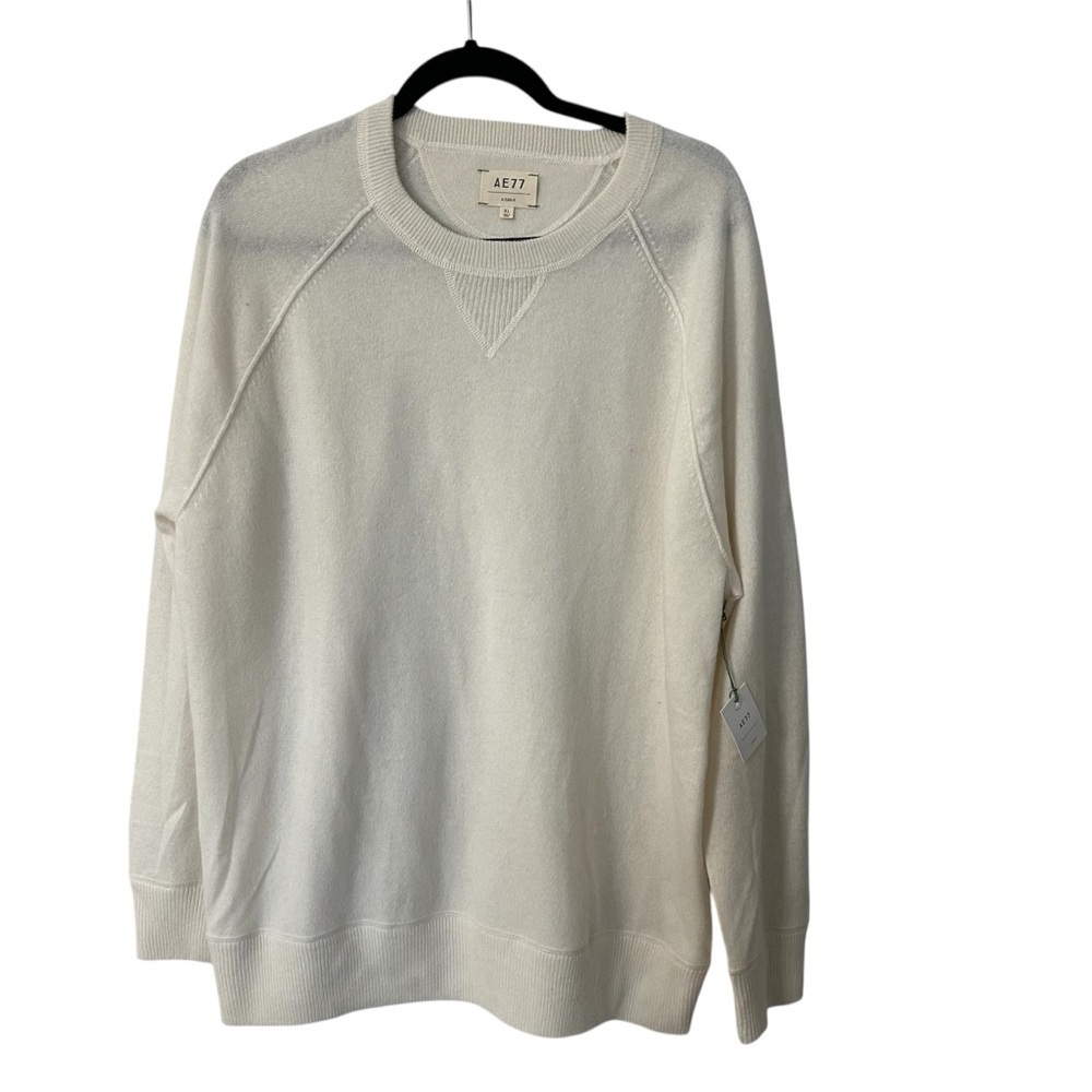 Ae77 American Eagle Women’s Long Sleeve Cashmere Crewneck Sweater Sz XL NWT